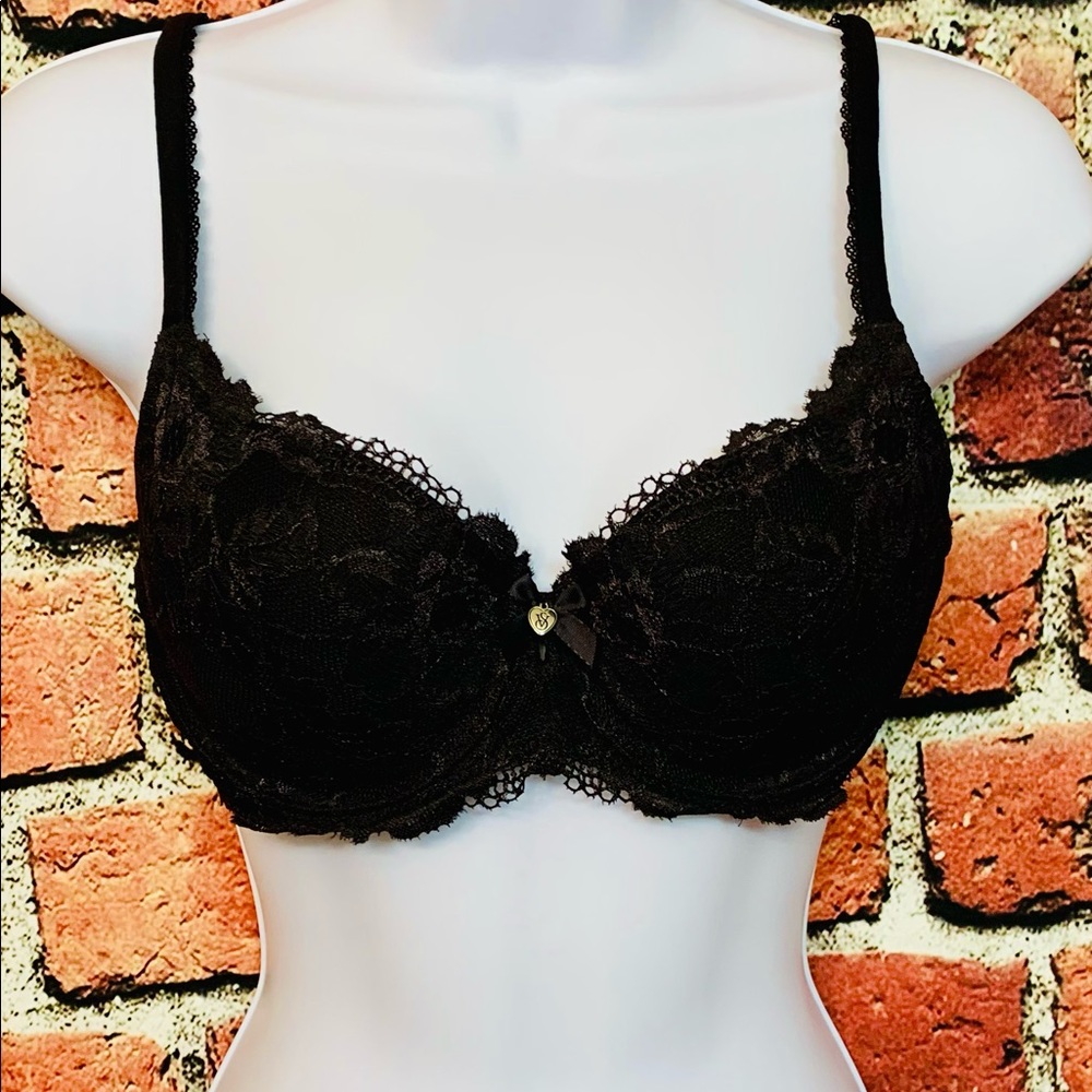 Body by Victoria Black Lace Bra 36B